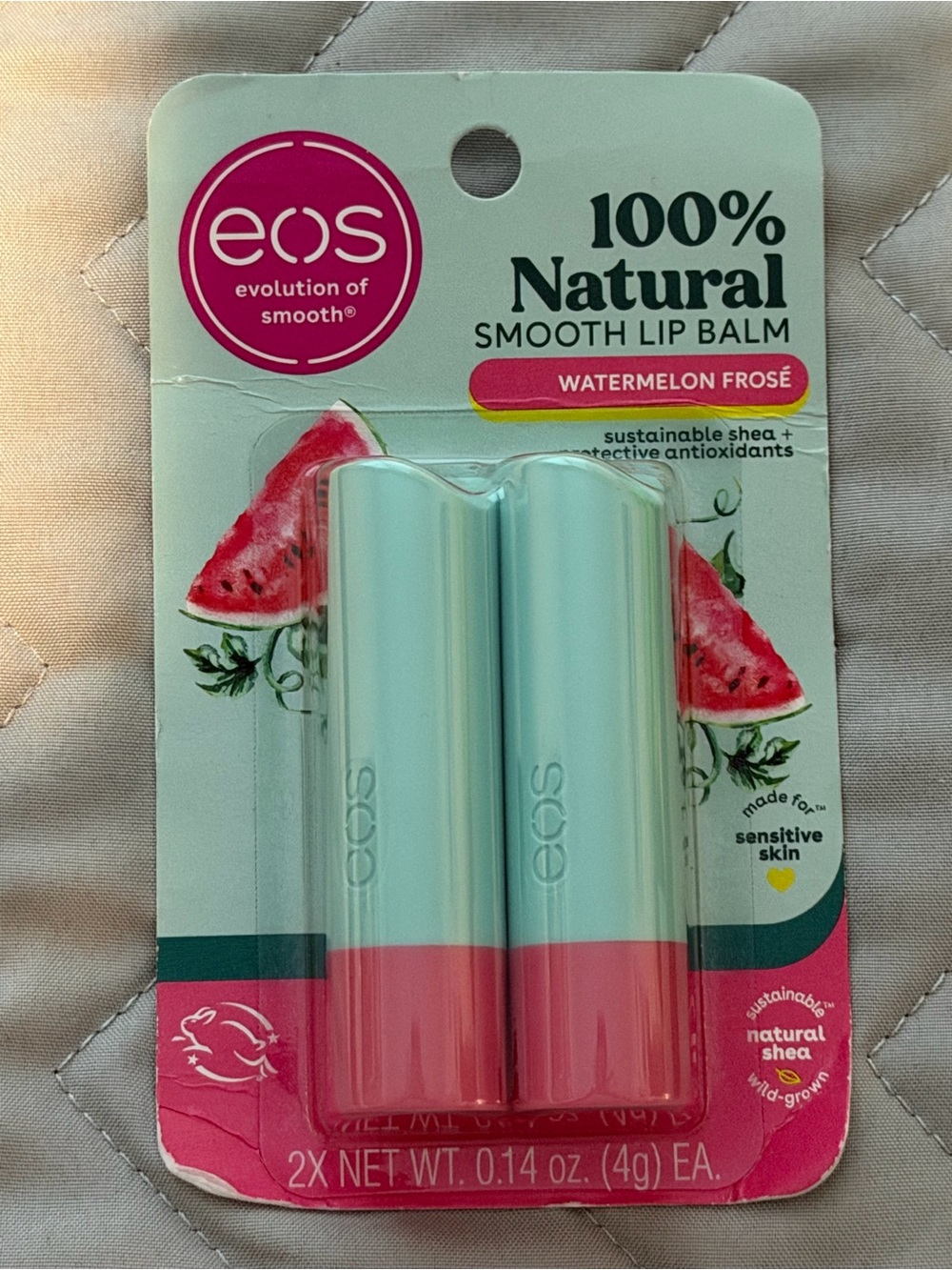 NWT EOS Watermelon Frosé Lip Balm Duo - watermelon frose